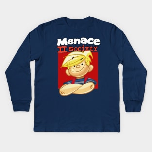 Menace To Society Kids Long Sleeve T-Shirt